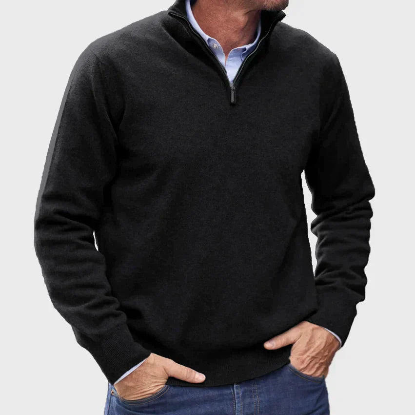 Maglione in Cashmere con Zip